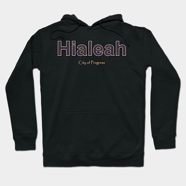 Hialeah Grunge Text Hoodie by WE BOUGHT ZOO